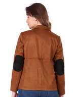 Leather Retail Women's Suede Faux Leather Jacket ( LRSUDCOBR )