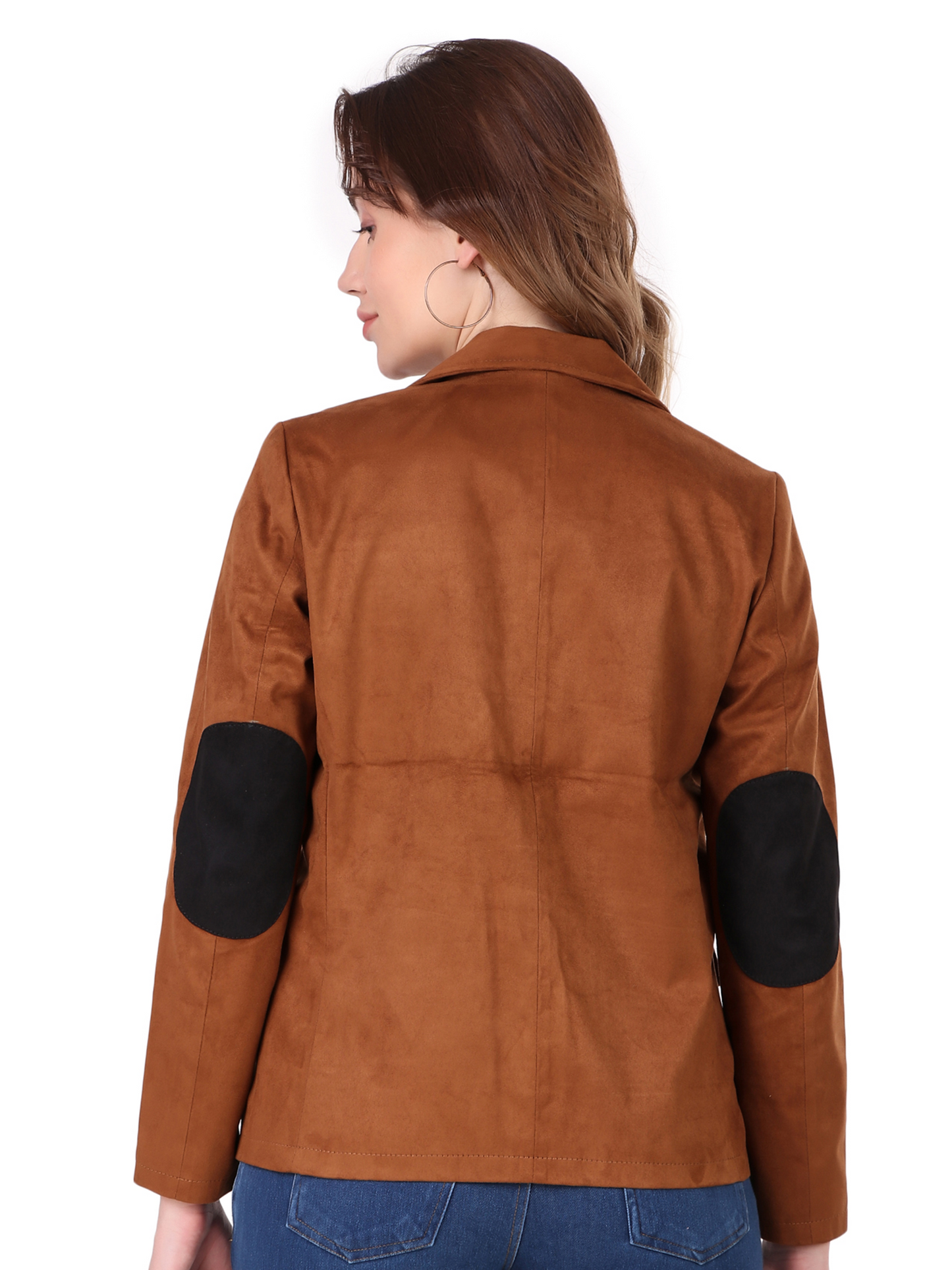 Leather Retail Women's Suede Faux Leather Jacket ( LRSUDCOBR )
