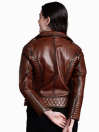Leather Retail Female's Pure Genuine Leather Jacket ( LRPLF16CO )