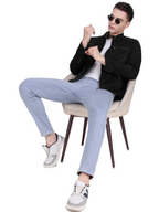 Leather Retail Men's Suede Leather Quotes Printed Jacket ( LRPRSUDDEBL )