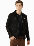 Leather Retail Men's Suede Faux Leather Jacket ( LRSUDM33BL)