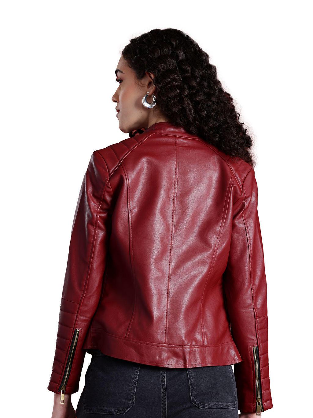 Leather Retail® Full Sleeve Solid Jacket for Women's ( LRWCH )