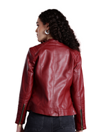 Leather Retail® Full Sleeve Solid Jacket for Women's ( LRWCH )