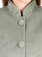 Leather Retail Coat Winter Wear Velvet Jacket For Women's( LRVEL4BGR )