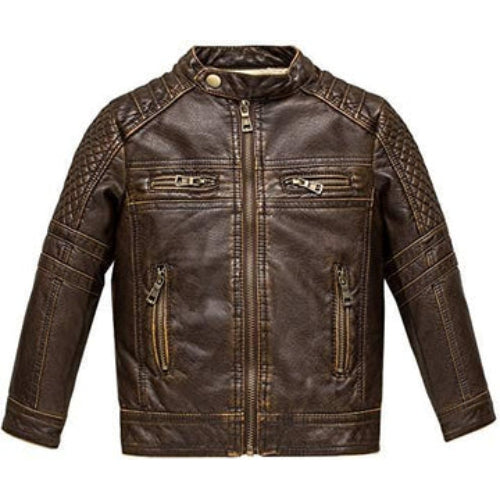 Leather Retail Faux Leather Jackets for Kids(LRKDZAFRA)