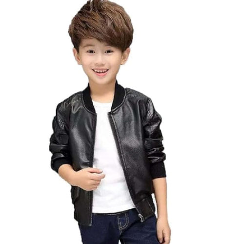 Leather Retail Kids Boy Faux Leather Jacket (LRKDELBL03)