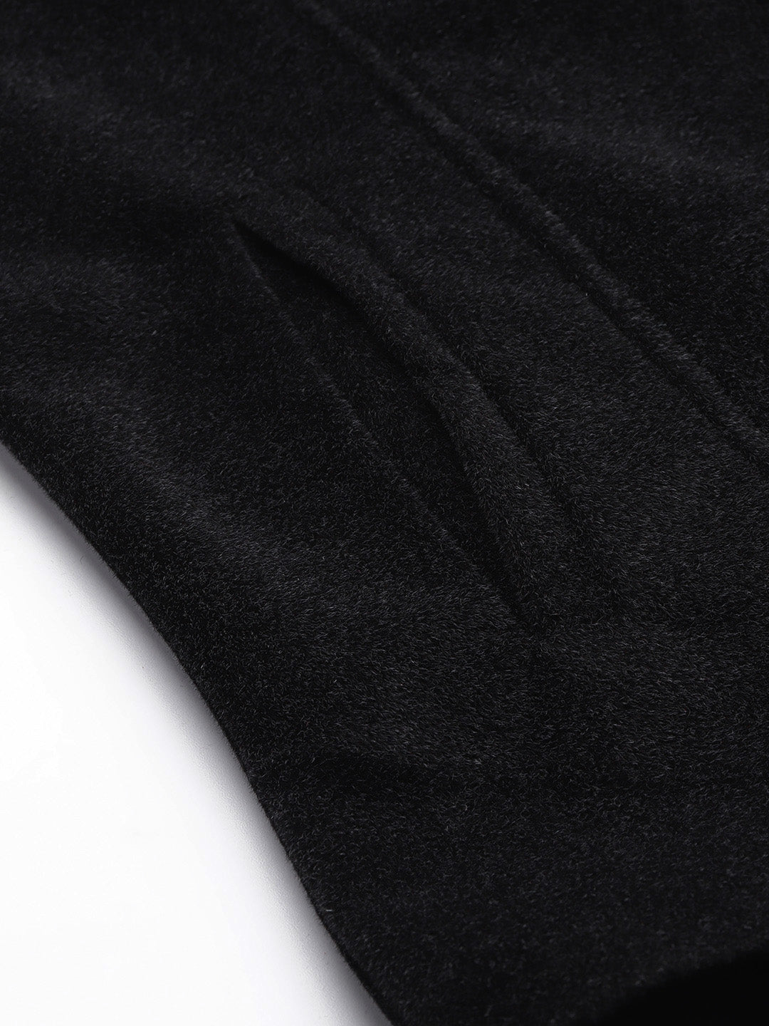 Leather Retail Women Full Sleeve Velvet Two Button Black Jacket ( LRVEL2BBL )