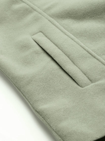 Leather Retail Women Full Sleeve Velvet Two Button Green Jacket ( LRVEL2BGR )