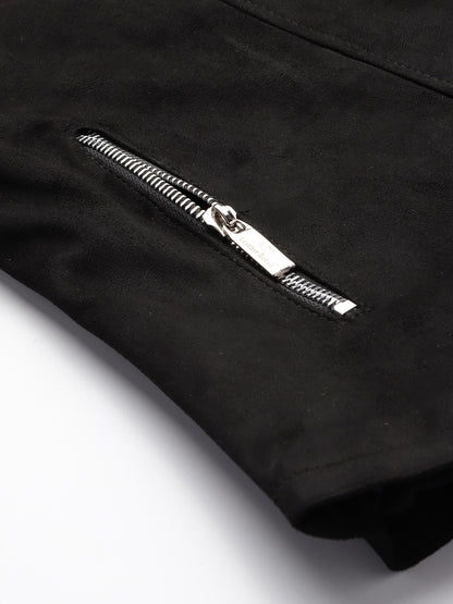 Leather Retail Women's Suede Faux Leather Graphic Printed Jacket Custom Motors ( LRPRSUDFRBL )