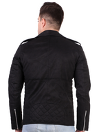 Leather Retail Men's Suede Faux Leather Jacket ( LRSUDRMBL )