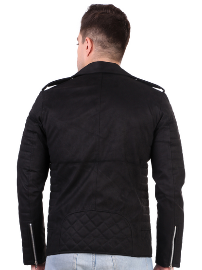 Leather Retail Men's Suede Faux Leather Jacket ( LRSUDRMBL )