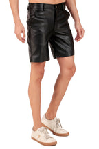 Leather Retail Men's PU Leather Casual Shorts ( LRMSHRT1BL )