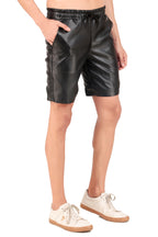Leather Retail Men's Regular Fit Solid Shorts with Side Pockets ( LRMSHRT2BL )