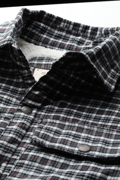 Leather Retail Stylish Black and White Checked Multicoloured Tweed Jacket ( LRCHECKTD2D )