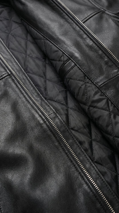Men's Black Genuine Leather Jacket | Leather Retail