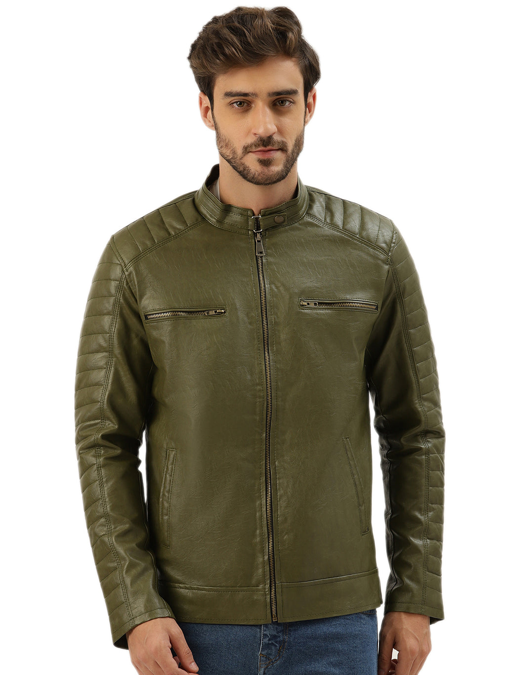 Leather Retail Men's Regular Jacket ( LRACGR )