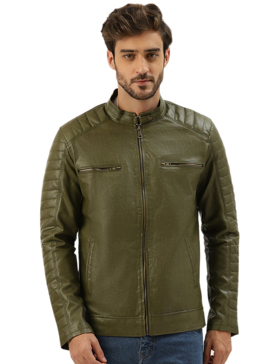 Leather Retail Men's Regular Jacket(LRACGR)