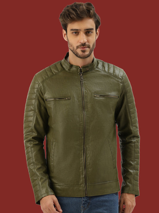 Leather Retail Men's Regular Jacket(LRACGR)