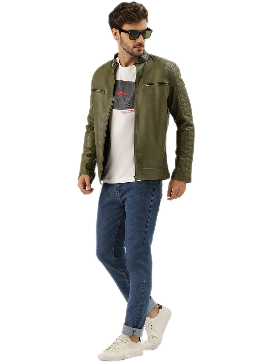 Leather Retail Men's Regular Jacket ( LRACGR )