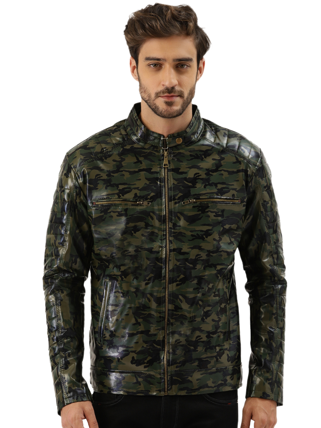 Leather Retail® Army Design Faux Leather Jacket for Men’s ( LRADMI )
