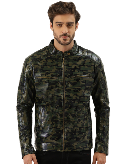 Leather Retail® Army Design Faux Leather Jacket for Men’s ( LRADMI )