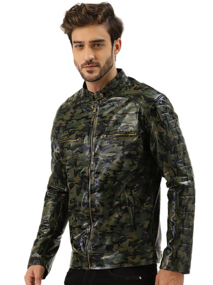 Leather Retail® Army Design Faux Leather Jacket for Men’s ( LRADMI )