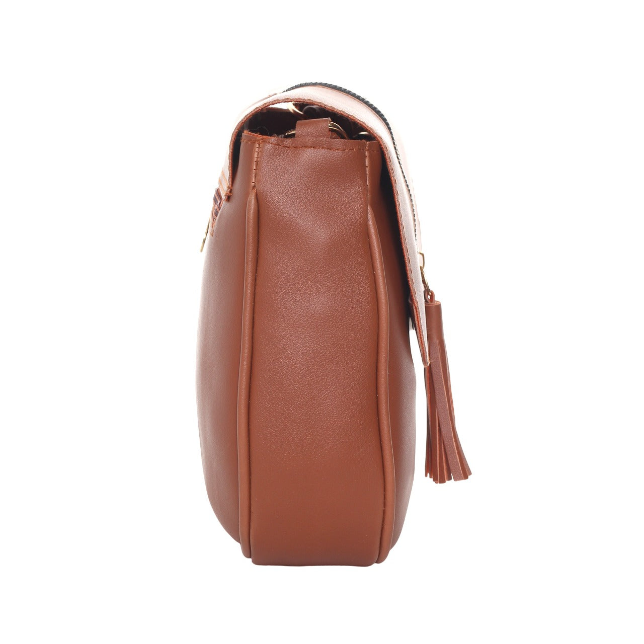 Leather Retail Women's Faux Leather Shoulder Bag (Brown)