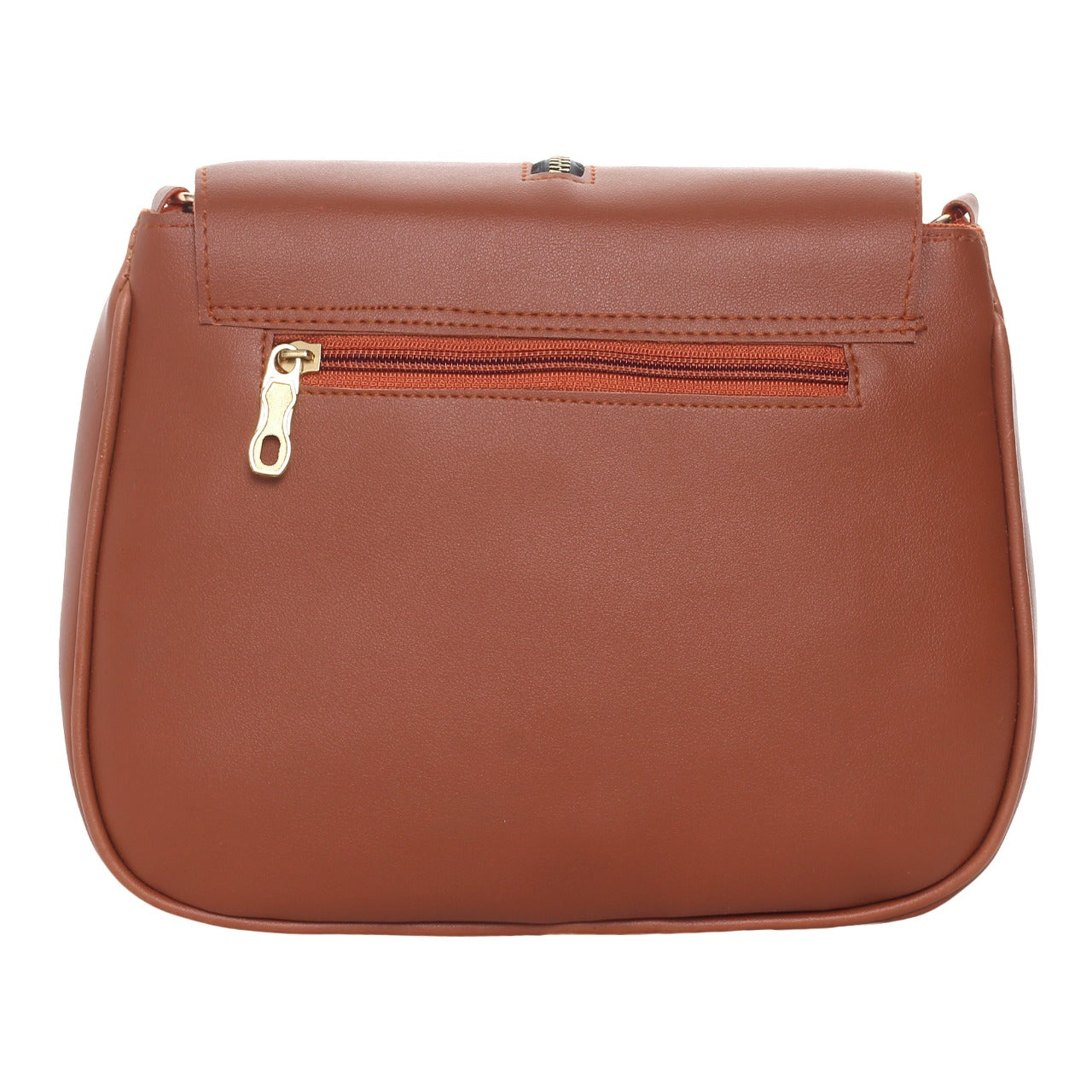 Leather Retail Women's Faux Leather Shoulder Bag (Brown)