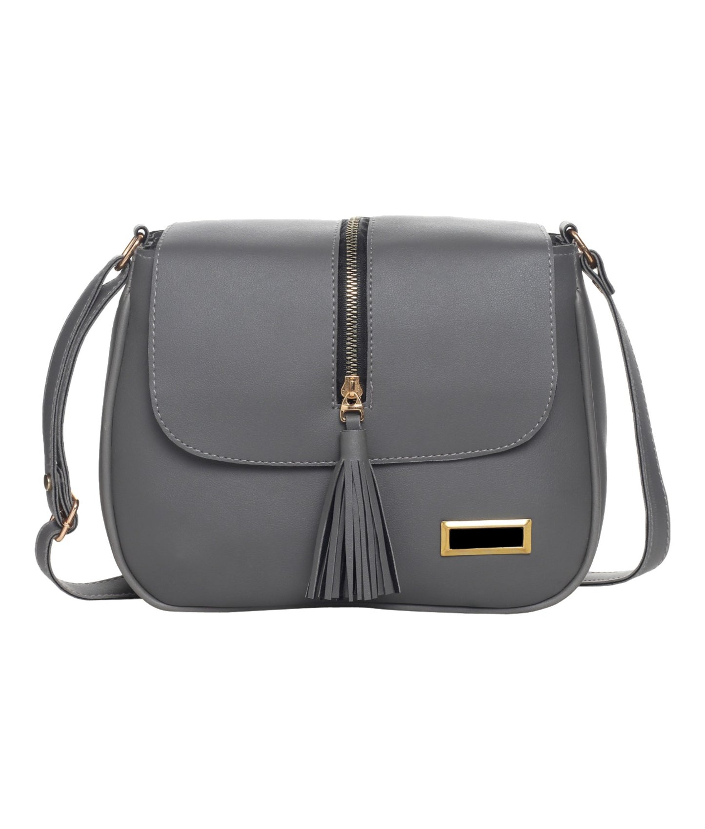 Leather Retail Women Faux Leather Shoulder Bag Grey Colour