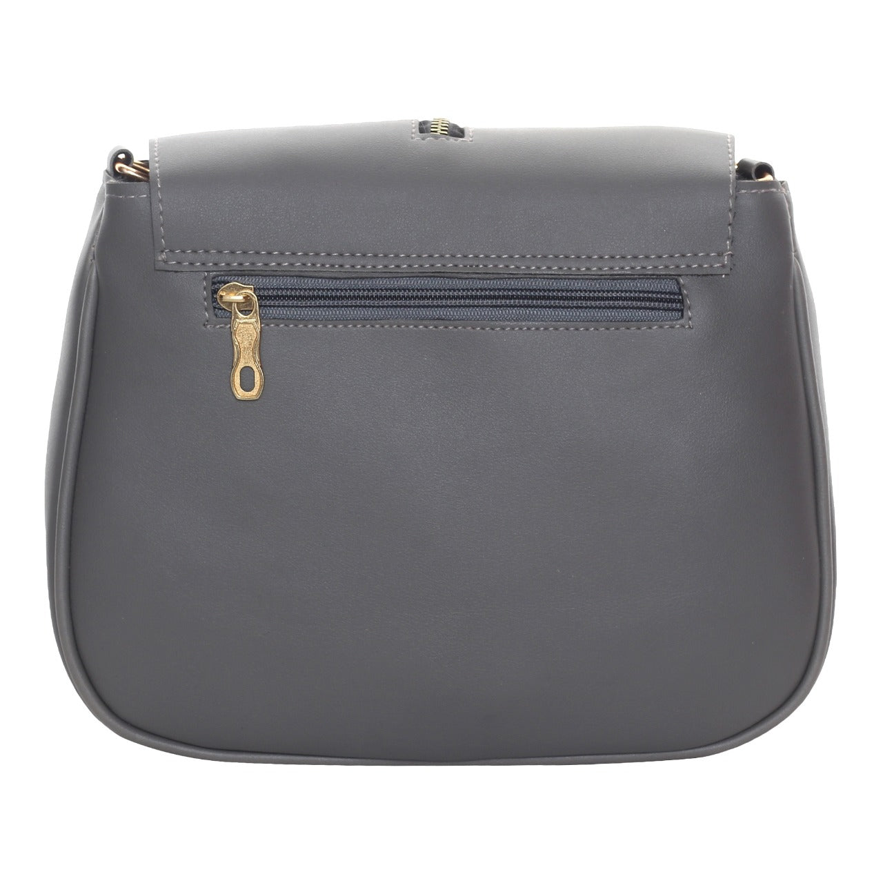 Leather Retail Women Faux Leather Shoulder Bag Grey Colour