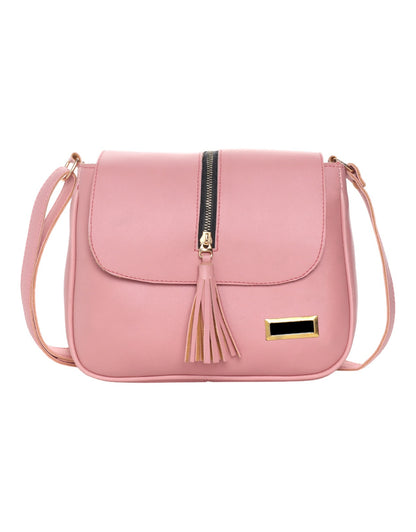 Leather Retail® PU Tassel Cross Sling bag