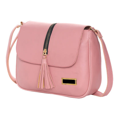 Leather Retail® PU Tassel Cross Sling bag