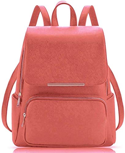 Leather Retail® Women's BackPack With Beautiful Peach Color Casual Backpack