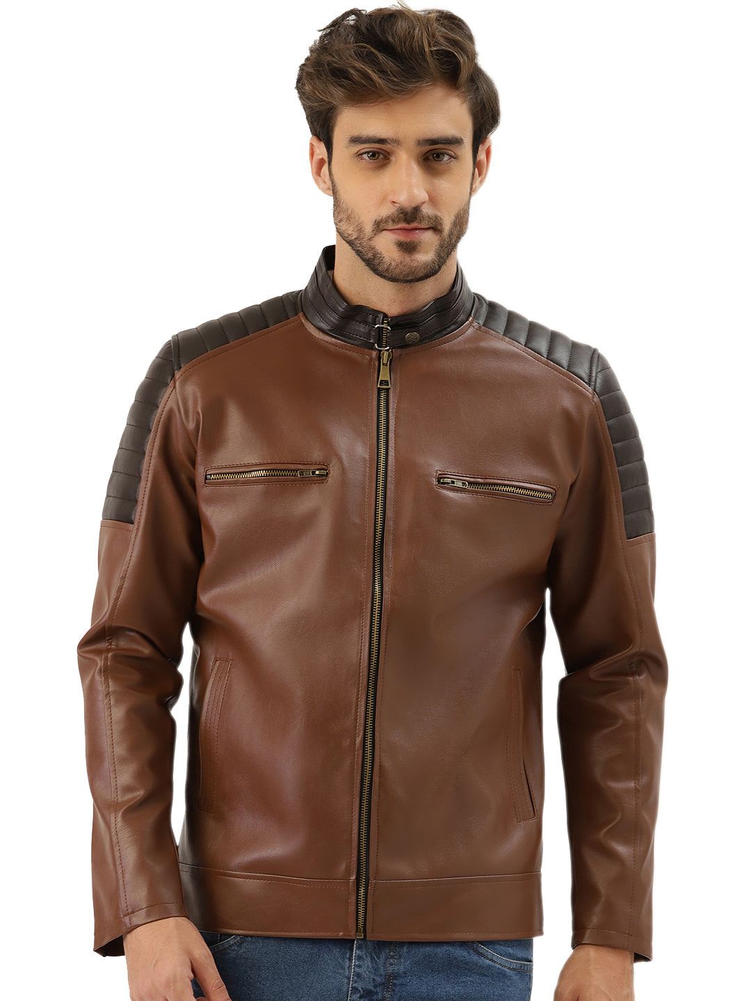 Leather Retail Men's Jacket(LRBPBR)