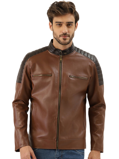 Leather Retail Men's Jacket(LRBPBR)