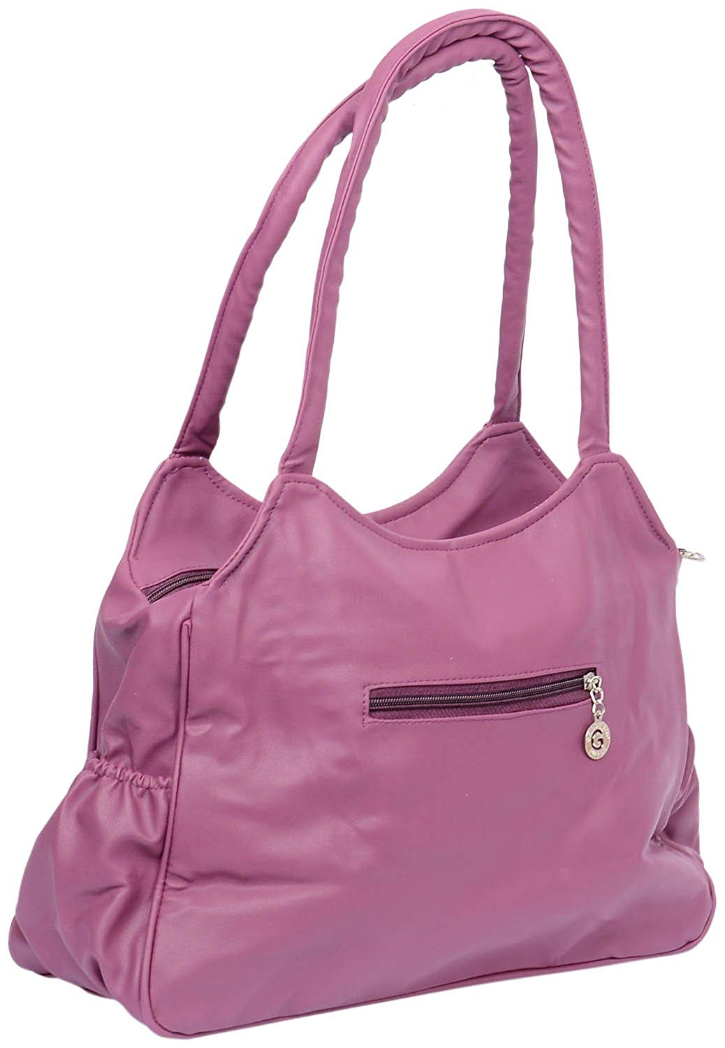 Leather Retail Women's Faux Leather Handbag (Purple)