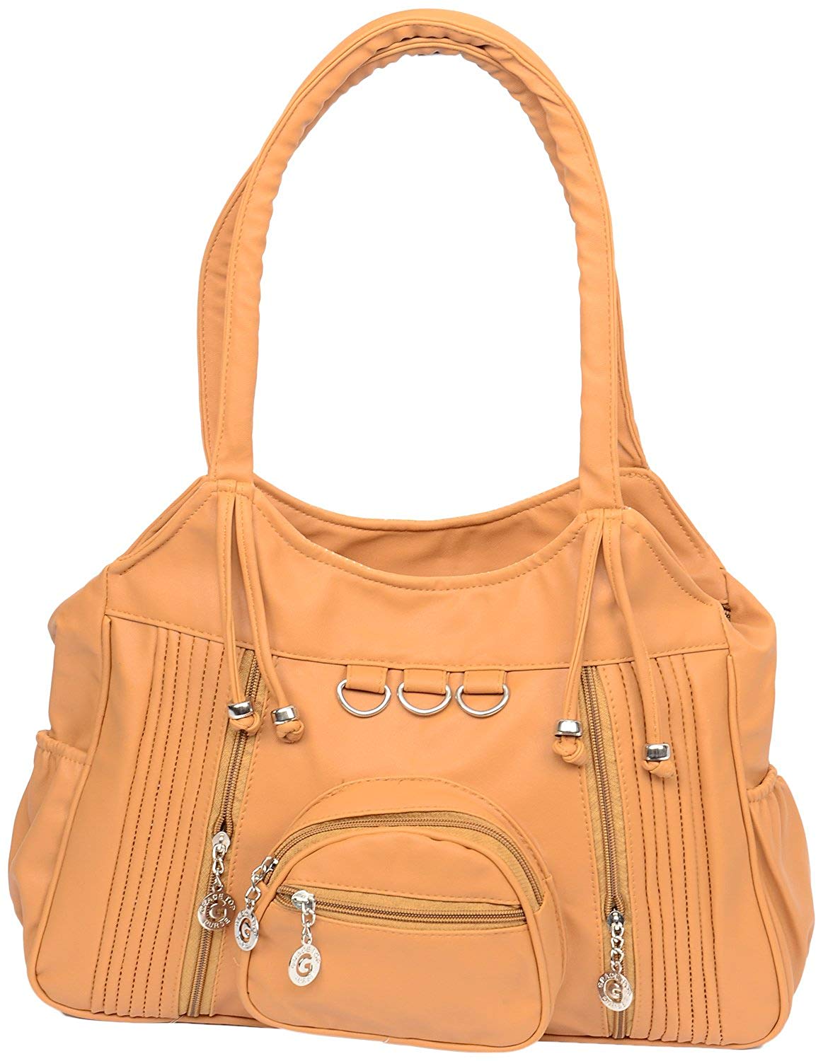 Leather Retail Women's Faux Leather Handbag, Yellow