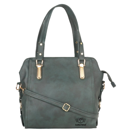 Leather Retail® Women's Faux Leather Handbags (LRBTHGR)