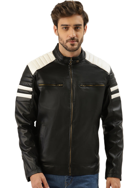 Leather Retail Men's Jacket(LRBWBL)