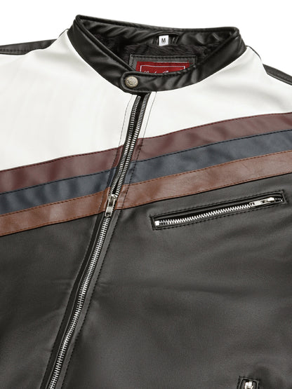 Leather Retail Men's Solid Leather Jacket( LRCDBL )