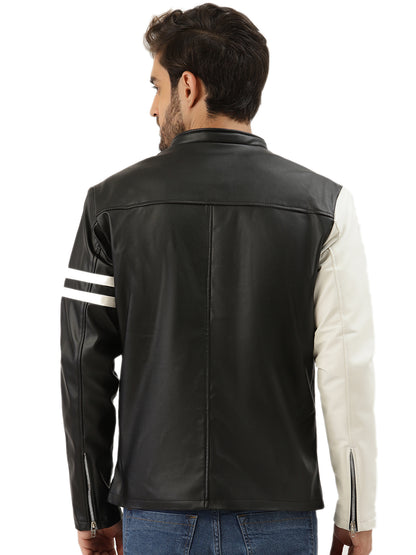 Leather Retail Men's Solid Leather Jacket( LRCDBL )