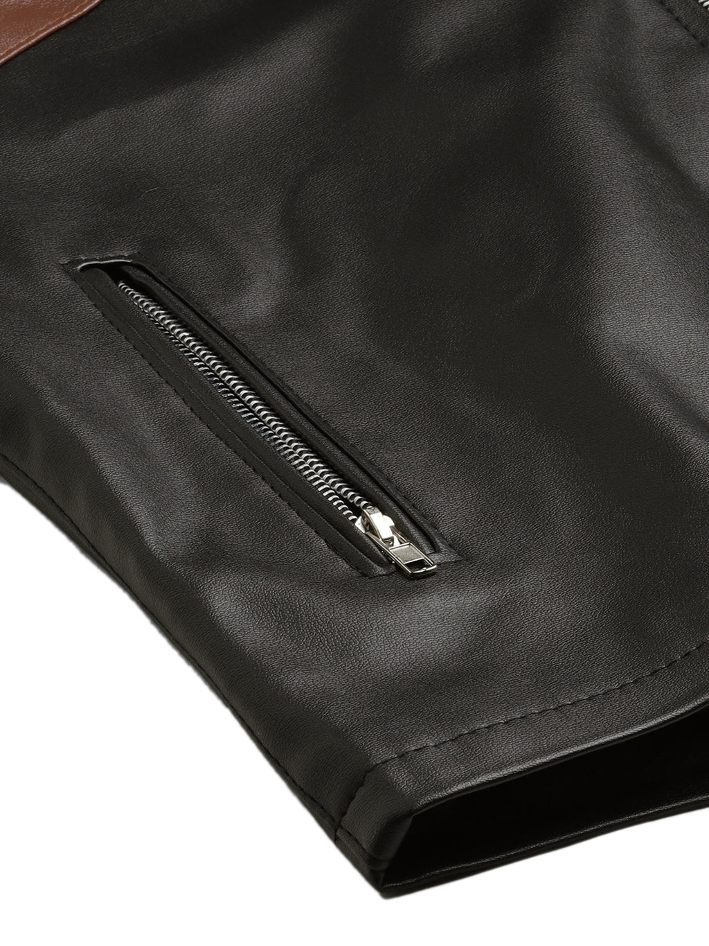Leather Retail Men's Solid Leather Jacket( LRCDBL )