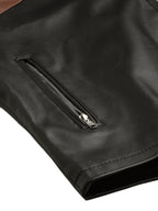 Leather Retail Men's Solid Leather Jacket( LRCDBL )
