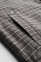 Leather Retail Coffee-White Checkered Multicolor Tweed Jacket ( LRCHECKTD1J )