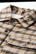 Leather Retail Classic Beige Plaid Multicoloured Tweed Jacket ( LRCHECKTD2A )