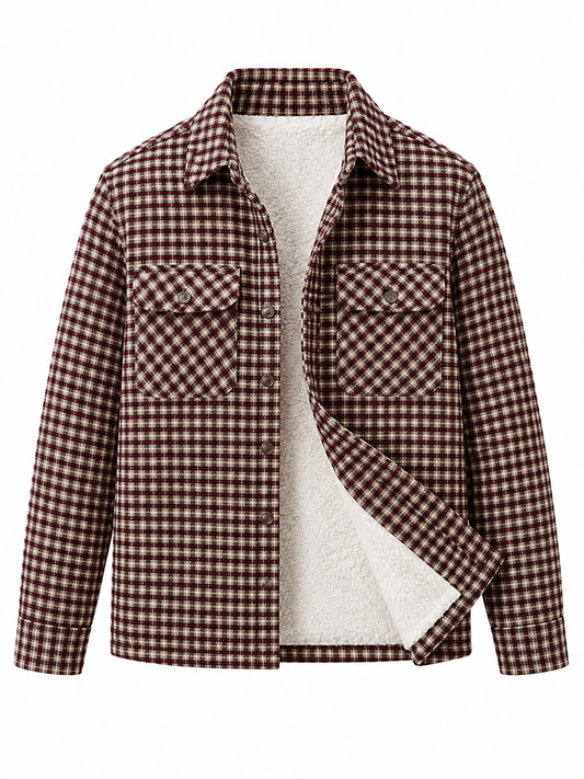 Leather Retail Elegant Brown Check Multicoloured Tweed Jacket