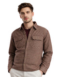 Leather Retail Elegant Brown Check Multicoloured Tweed Jacket ( LRAICHECKTD2B )