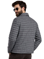Leather Retail Stylish Black and White Checked Multicoloured Tweed Jacket ( LRAICHECKTD2D