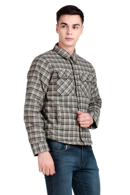 Leather Retail Classic Green Multicoloured Tweed Jacket ( LRCHECKTD2E )