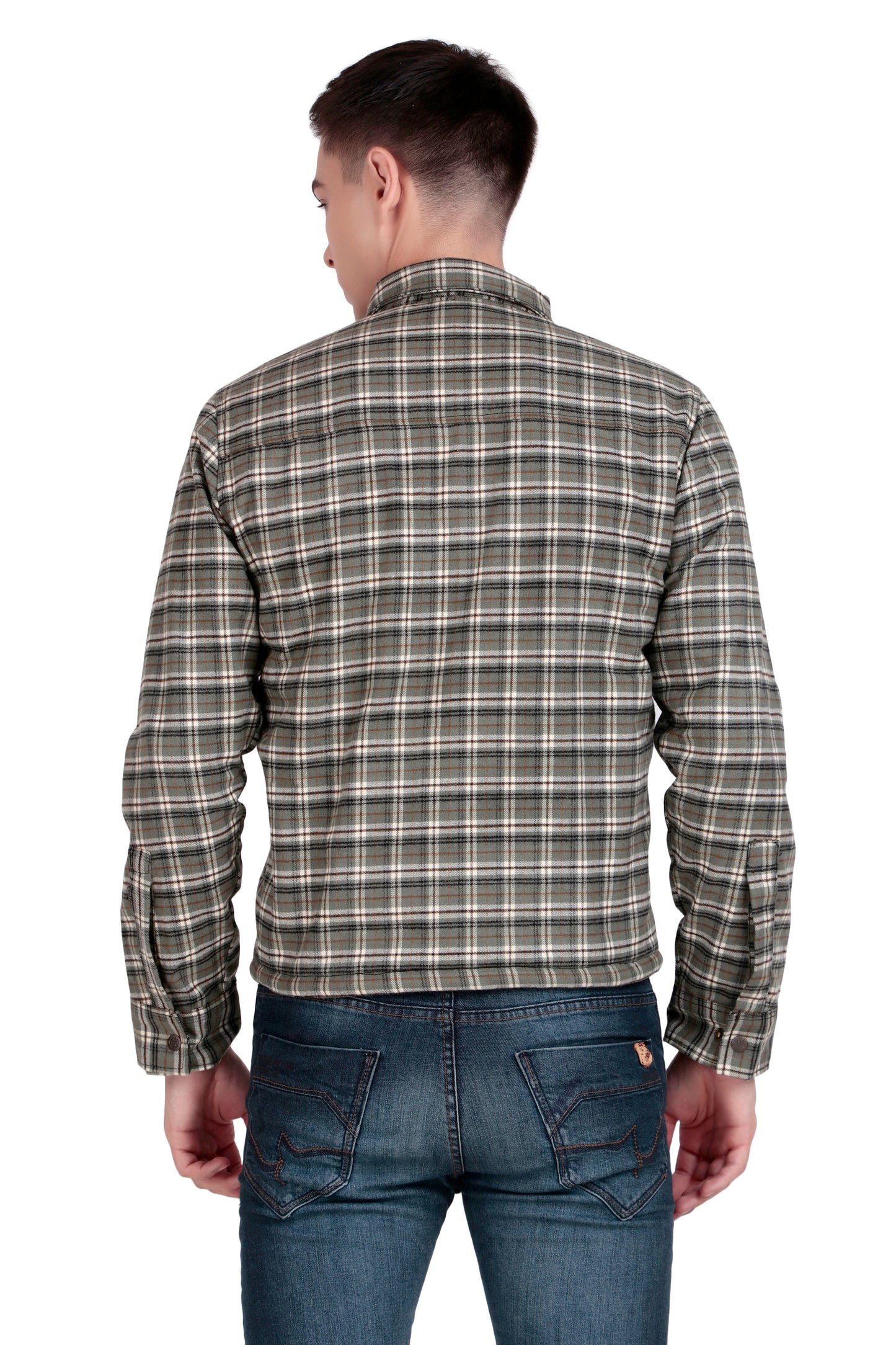 Leather Retail Classic Green Multicoloured Tweed Jacket ( LRCHECKTD2E )